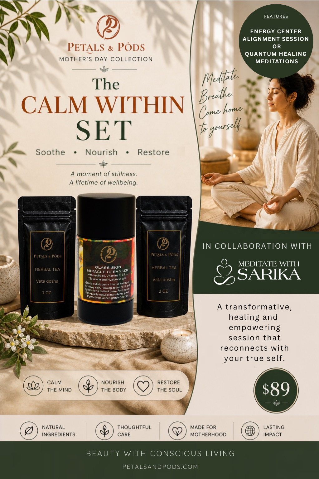 Mother's Day Wellness Gift Bundle — Petals & Pods